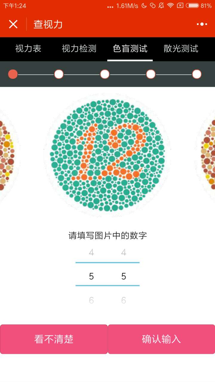 查视力小程序开发案例案例截图